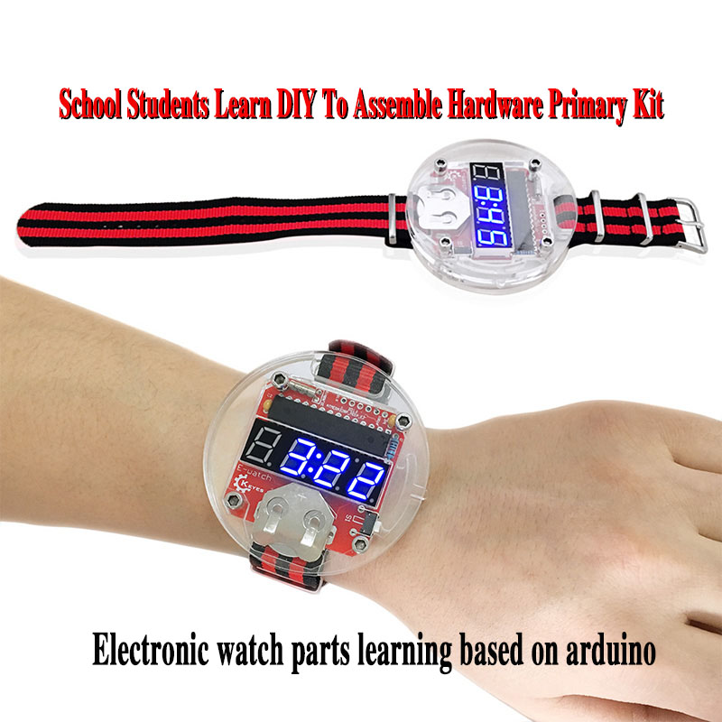 Diy Electronics Learning Kit - Kit LED Chip Tunggal Jam DIY