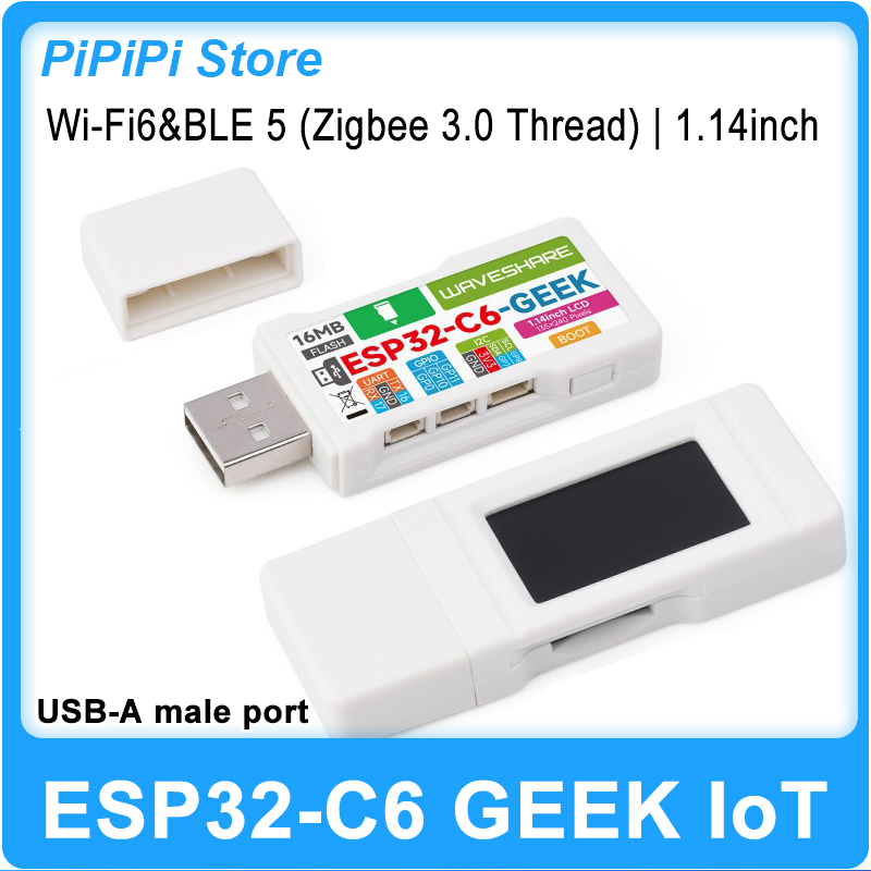 Diy For Electronics - Papan Pengembangan ESP32-C6 GEEK Layar LCD