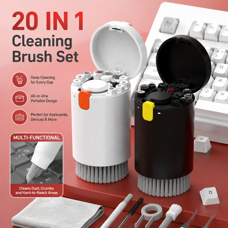 Learn Diy Electronics - Stok Tersedia Kit Pembersih Keyboard 20-In-1