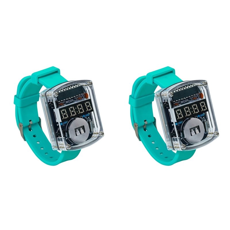 Diy Electronics Learning Kit - 2X Kit Elektronik Jam Tangan LED