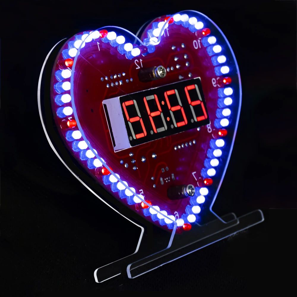 Pcb Etching Kit - Kit Elektronik DIY Jam LED Berbentuk