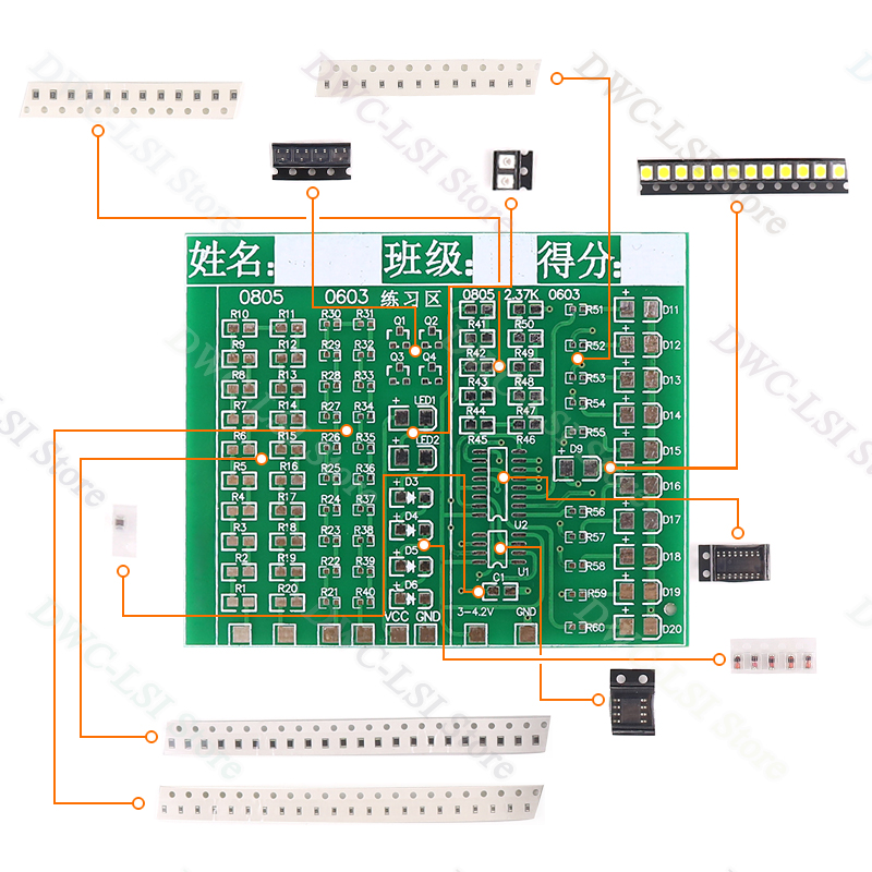Kit Kelas Komponen Tambalan Ki - Pcb Etching Kit ulasan dan harga