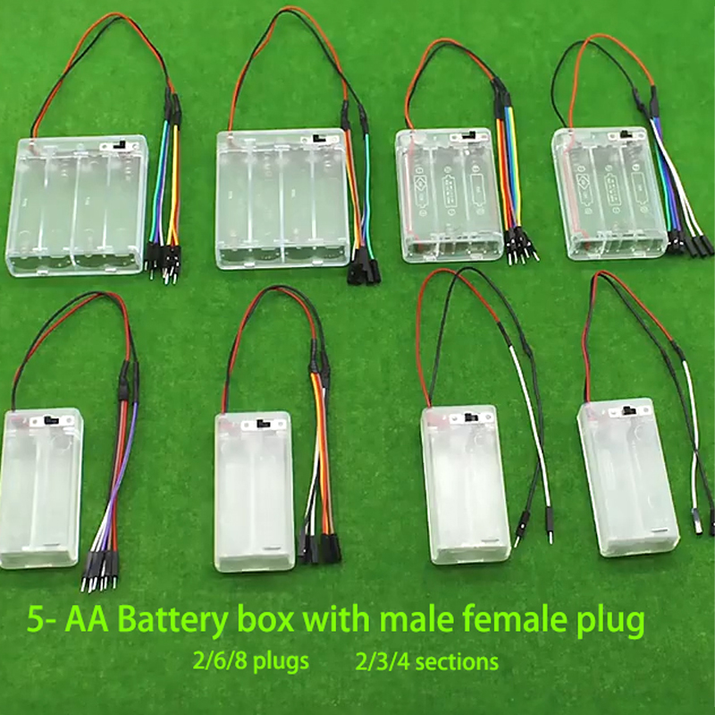 Tempat Baterai DIY untuk 5 Bat - Diy Electronics Holder ulasan dan harga