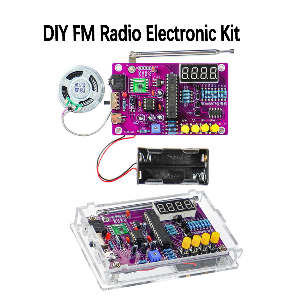 Kit Elektronik Radio FM DIY 87 - Diy Electronics Soldering Kit ulasan dan harga