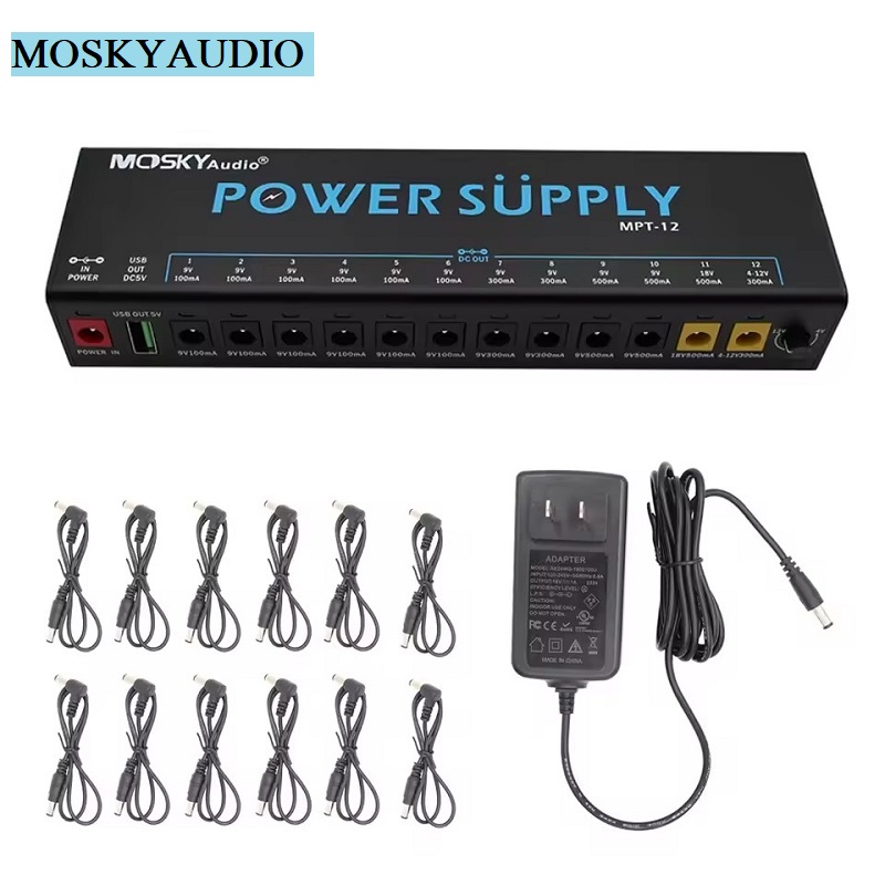 MOSKY MPT-12 Catu Daya Pedal E - Diy Guitar Electronics ulasan dan harga