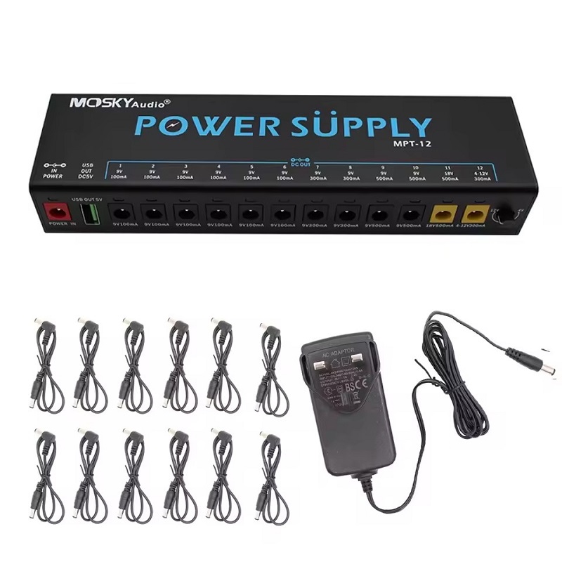 MOSKY MPT-12 Catu Daya Pedal E - Diy Guitar Electronics ulasan dan harga