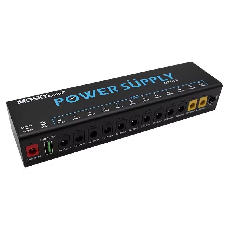 MOSKY MPT-12 Catu Daya Pedal E - Diy Guitar Electronics ulasan dan harga