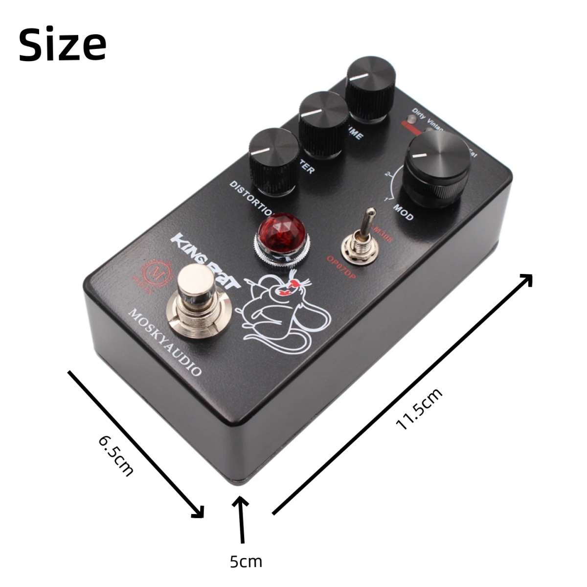 Mosky KING RAT Pedal Efek Dist - Diy Guitar Electronics ulasan dan harga