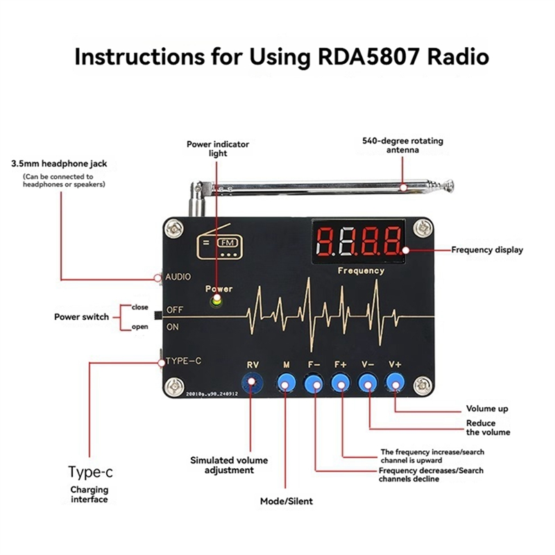 A73E-RDA5807M Kit DIY Radio FM - Diy Electronics Soldering Kit ulasan dan harga