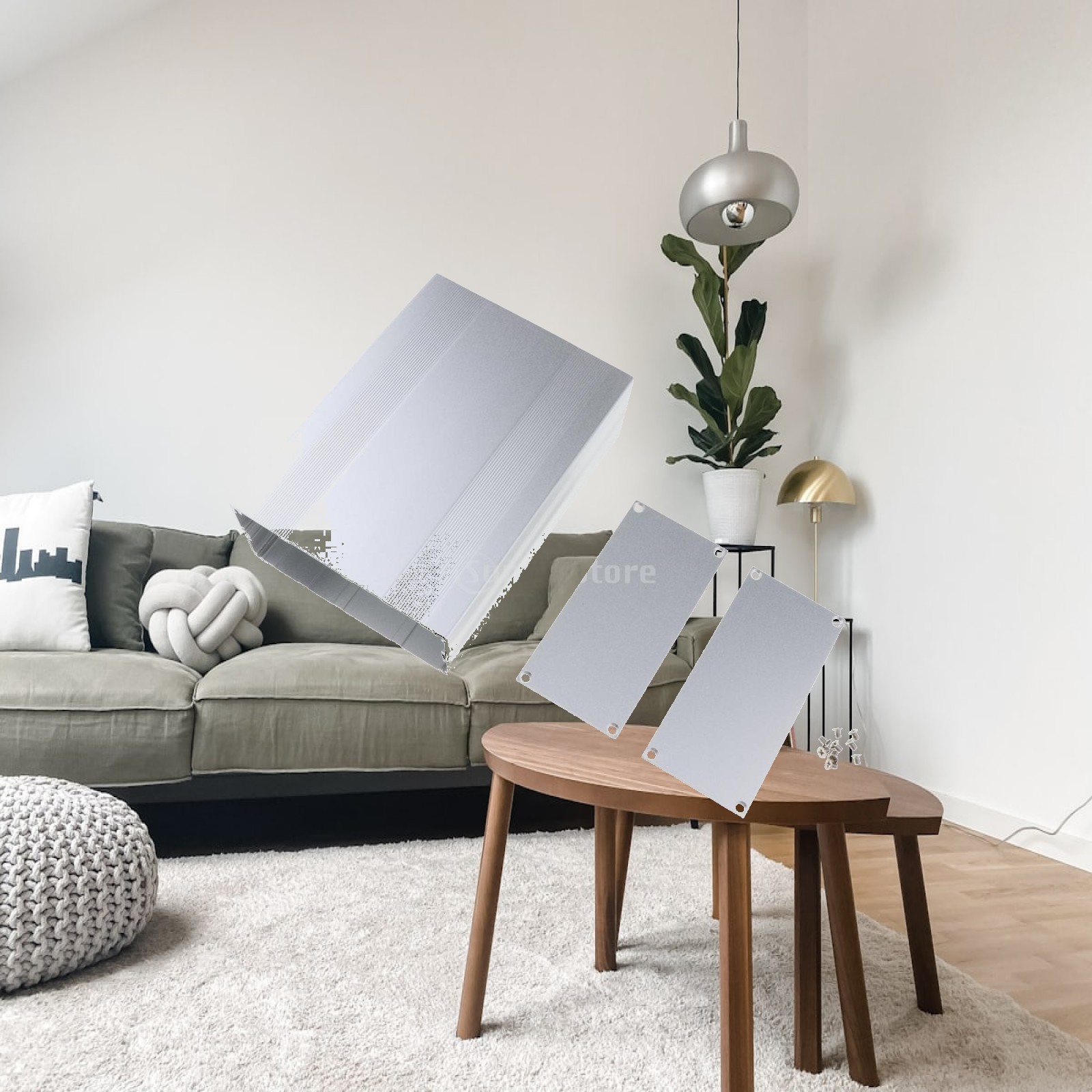 Kotak Proyek Aluminium Perak,  - Useful Diy Electronics Projects ulasan dan harga